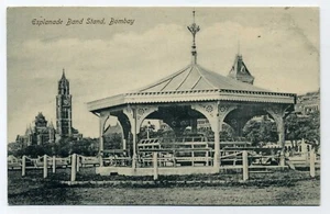 India postcard of Esplanade Band Stand Bombay - Picture 1 of 2