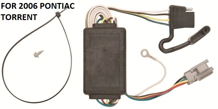 2006 PONTIAC TORRENT TRAILER ENGATE KIT CHICOTE DE FIOS PLUG & PLAY DIRETO T-ONE - Imagem 1 de 1