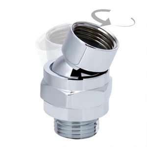 Shower Head Swivel Ball Joint Adapter,Solid Brass Adjustable Shower Arm - Picture 1 of 7