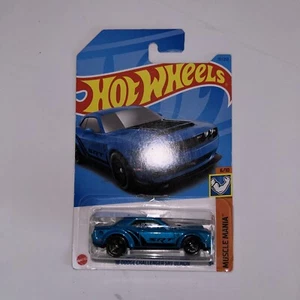 Hot Wheels '18 Dodge Challenger SRT Demon 2023 Muscle Mania Blue - Picture 1 of 4