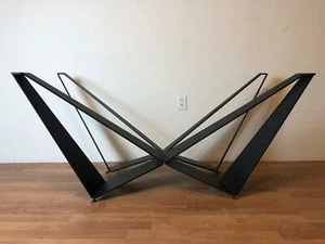 Moderno pedestal de metal quattro patas base para comedor cocina mesa escritorio moderno - Imagen 1 de 9