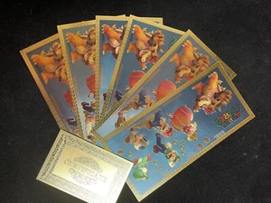SUPER MARIO WORLD Sammlerstück 24k Goldfolie Set NINTENDO 100 - Bild 1 von 4