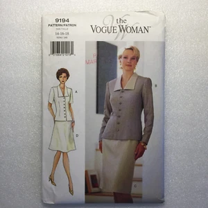 Top y falda pequeña sin cortar The Vogue Woman patrón # 9194 talla 14-16-18 - Imagen 1 de 3