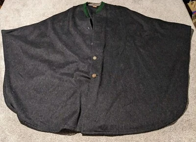 Original Lanz Poncho Mens Salzburg Wien Innsbruck Austrian Vintage Wool 70s  - Image 1 of 4