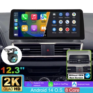 Radio estéreo CarPlay de 12,3"" 64 GB Android 15 para Mazda 3 2014-2018 sin pantalla OEM - Imagen 1 de 22