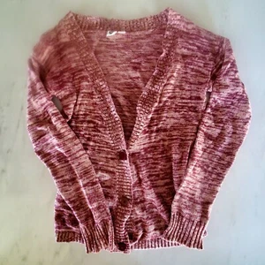 Roxy - Damen Strickjacke Pullover weinrot / rot - Größe S - Langarm - Knopf - Bild 1 von 2