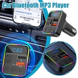 Bluetooth Transmisor FM Coche Reproductor MP3 Inalámbrico USB Coche Cargador Adaptador N9 - Imagen 1 de 10