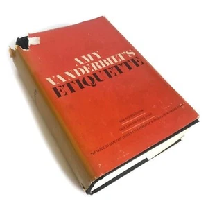 Vintage Book: Amy Vanderbilt's Etiquette Hardcover with Dust Jacket  - Picture 1 of 9