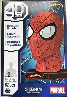 Kit de modelo de rompecabezas 3D Build Marvel Spider-Man 82 piezas 4D con soporte Spin Master Foto 1 de 2