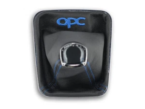 FOR OPEL ZAFIRA B GEAR SHIFT BOOT GAITER REAL LEATHER EMBROIDERY opc BLUE - Foto 1 di 4