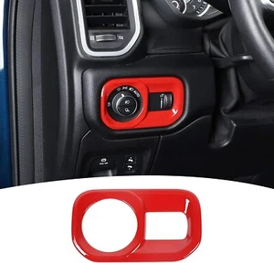 Headlight Lamp Switch Button Panel Trim Cover for Dodge RAM 2018+Red Accessories - Picture 1 of 8