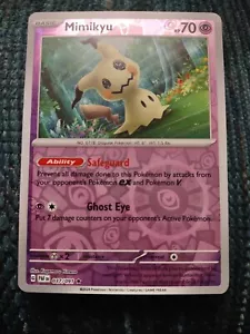Pokemon Paldean Fates Mimikyu Reverse Holo Rare Card 037/091 NM - Picture 1 of 3