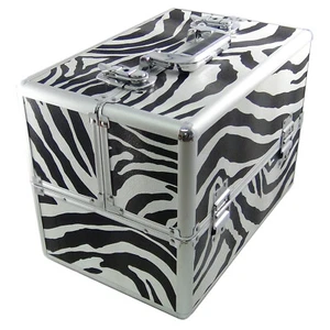 DynaSun BS355 Zebra Designer Beautycase Kosmetikkoffer Schmuckfach Beauty Case - Bild 1 von 2