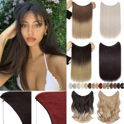 Invisible Secret Wire in Hair Extensions Hidden Head Band One Piece Miracle Ring - Image 1 of 4
