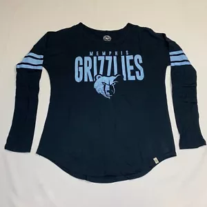 ‘47 Brand Memphis Grizzlies Black Long Sleeve Courtside Shirt Women’s Size XS - Picture 1 of 6