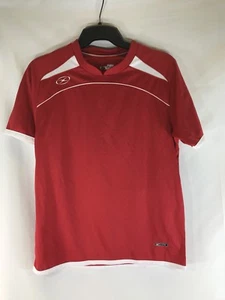 Xara Soccer Jersey Short Sleeve Shirt Red Youth Large - Picture 1 of 3