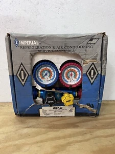 IMPERIAL 651-C MANHANDLER 4-VALVE MECHANICAL MANIFOLD GUAGE SET - Picture 1 of 16