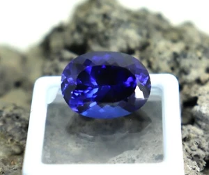 Amazing Cut & Quality Tanzanite Deep Blue 17ct Oval Cut Certified Tanzanite Gem - Picture 1 of 6