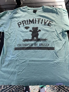 Camiseta Primitive Skateboard x Diamond Supply Co Cultivada por Grizzly 420 Rara - Imagen 1 de 18