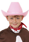 CHILDS STAR STUDDED COWBOY HATS WILD WEST KIDS WESTERN COWGIRL FANCY DRESS LOT