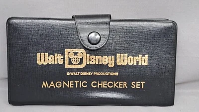 Vintage Walt Disney World Magnetic Travel Checker Set Vintage Japan INCOMPLETE - Image 1 of 4