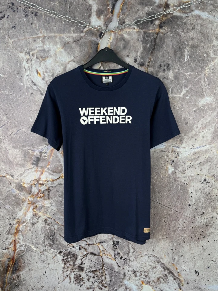 Camiseta para hombre Weekend Offender ropa de calle informal talla grande Foto 1 de 4