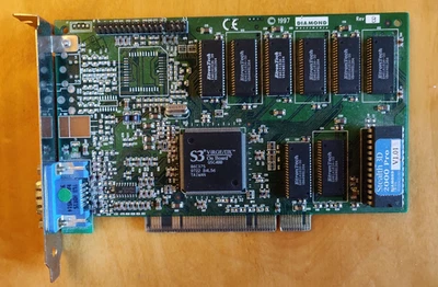 PCI  DIAMOND STEALTH 3D 2000 PRO V1.01 2MB S3 ViRGE/DX 86C375 - Image 1 of 4