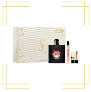 BLACK OPIUM by Yves Saint Laurent | Women's 3 Pc Gift Set: 3.0+0.33 EDP+Lipstick - Picture 1 of 1