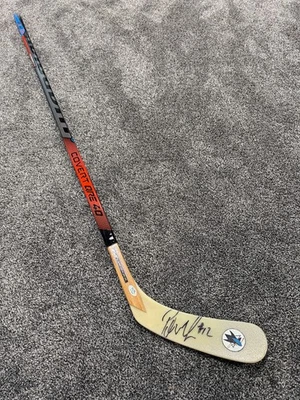 Palo de hockey autógrafo firmado por Patrick Marleau San Jose Sharks certificado de autenticidad PSA Foto 1 de 2