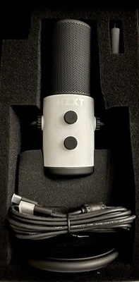 NZXT Capsule - Cardioid USB Microphone - Matte White - Image 1 of 3