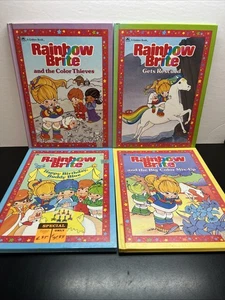 Rainbow Brite ~  LOT of 4 ~ Hardcover Books ~  Golden Books 1984 W17 - Picture 1 of 12