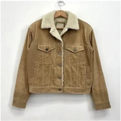 ASOS Camel Sherpa-Lined Jean Jacket - Image 1 of 2