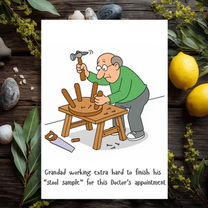 Divertida tarjeta de cumpleaños 50 60 70 80 para él abuelo masculino abuelo médico - Imagen 1 de 5