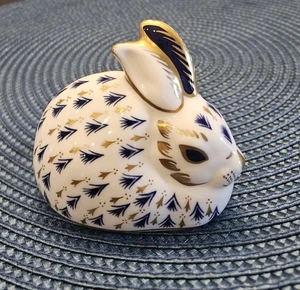 Royal Crown Derby Imari Hase Briefbeschwerer Figur Hase - ohne Box mit Stopper - Bild 1 von 4
