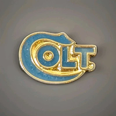 Vintage COLT Firearms Pin Gold Enameled Tie Tack - Image 1 of 4