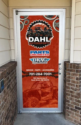 Custom Door Window Decal for Businesses and Storefronts! Includes FULL DESIGN - Image 1 of 4