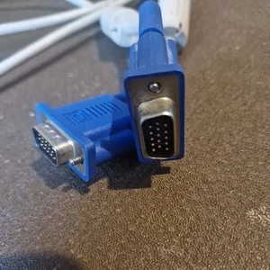 VGA / SVGA 15 Pin PC Computer Monitor LCD Extension Cable Male to Male - Photo 1/4
