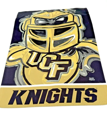 UCF Knights Suede Garden Flag Two Sided 12.5 X 18 Justin Patten NCAA - Image 1 of 3