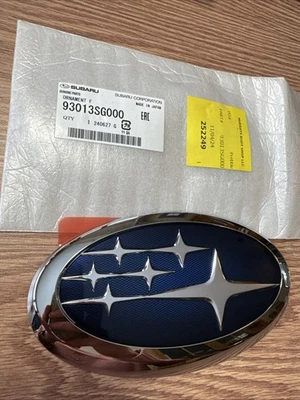 Original OEM Subaru 93013SG000 capó delantero parrilla estrella emblema insignia 14-16 Forester Foto 1 de 4