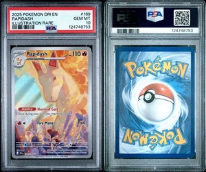 2025 Pokemon Dri En-Destined Rivals #189 Rapidash Illustration Rare PSA 10 - Picture 1 of 1