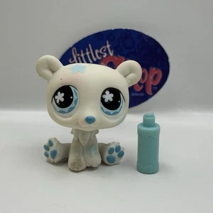 POLAR BEAR #647 W/ Accessory - Authentic Littlest Pet Shop - Hasbro LPS - Picture 1 of 4