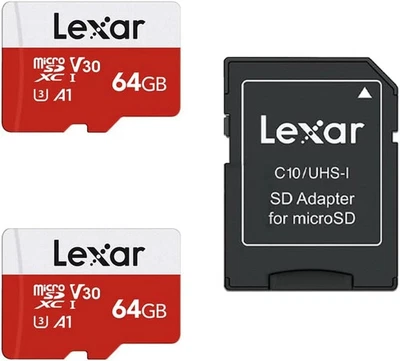 Micro SD 64 GB, Scheda Micro SD Fino a 100 Mb/Sec(R), Scheda Di Memoria Microsdx - Immagine 1 di 4