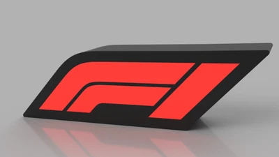 Формула 1 3D напечатанная светодиодная лампа • F1 вентилятор искусства лайтбокс • светодиод в комплекте • прочный PLA - Изображение 1 из 3