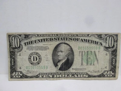 1934C US $10 FEDERAL RESERVE NOTE - Image 1 of 2