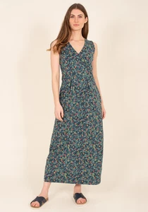 Maxi Vestido Brakeburn Summer Berry Talla 18 Algodón Azul Teal Multi - Imagen 1 de 14