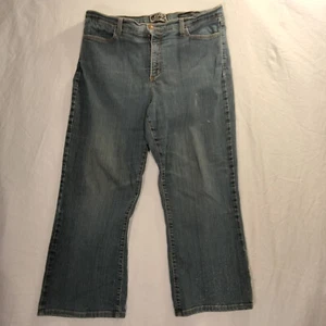 NYDJ XX blaue Jeans Größe 16 hergestellt in den USA Distressed gerade 5 Taschen Denim - Bild 1 von 12