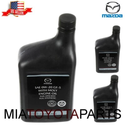 Mazda SAE 0W20 GF-5 3 cuartos de galón genuino con Moly 0000-G5-0W20-MQ Foto 1 de 4