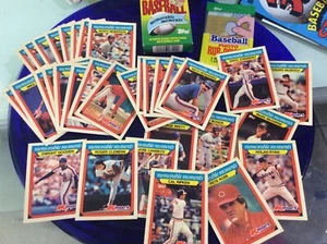 TOPPS BASEBALL CARDS KMART MEMORABLE MOMENTS SET + rub-down wrapper 33 PC - Picture 1 of 11