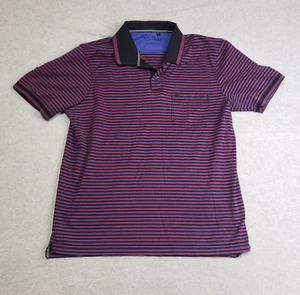 Louis Philippe Polo Shirt Adult Large Striped Short Sleeve Casual Golf Mens - Picture 1 of 7