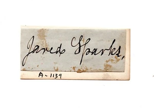 autograph of Harvard President Jared Sparks (1789-1866) historian author SIGNED - Picture 1 of 2